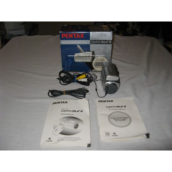 Pentax Optio MX4 Digital Camera Photo & Video Includes Cables & Intructions - Picture 1 of 11